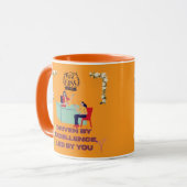 Boss-Modus aktiviert orange Tasse (Vorderseite Links)