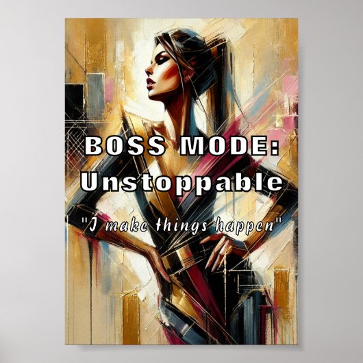 Boss-Modus: Unaufhaltsames Poster (Vorne)