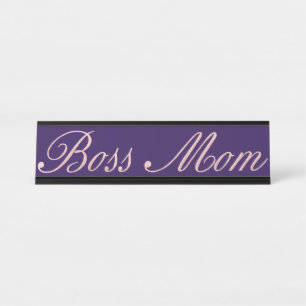 Boss Mom Lustiger Home Office Schreibtisch Rose Go Schreibtischnamensplakette