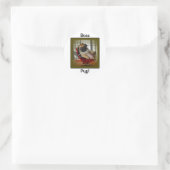 Boss Mops! Runder Aufkleber (Tasche)
