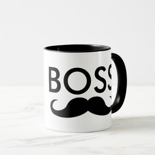 BOSS Mustache coffee Tasse (VorderseiteRechts)