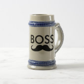 BOSS Mustache Steins & Kaffeetassen (VorderseiteRechts)