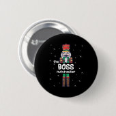 Boss Nutcracker Familie Matching Funny Pajama Button (Vorne & Hinten)