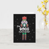 Boss Nutcracker Familie Matching Funny Pajama Karte (Gelbe Blume)