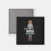 Boss Nutcracker Familie Matching Funny Pajama Magnet (Vorderseite/Rückseite)