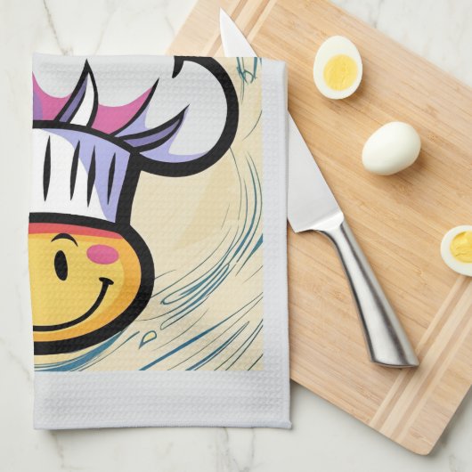 Boss of the Kitchen & WiFi Funny Kitchen Handtuch (Viertel Falte)