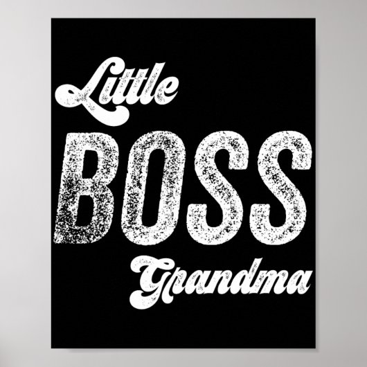 Boss Oma Baby Mütter Day Poster (Vorne)