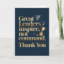 Boss or Mentor Thank You Card Karte