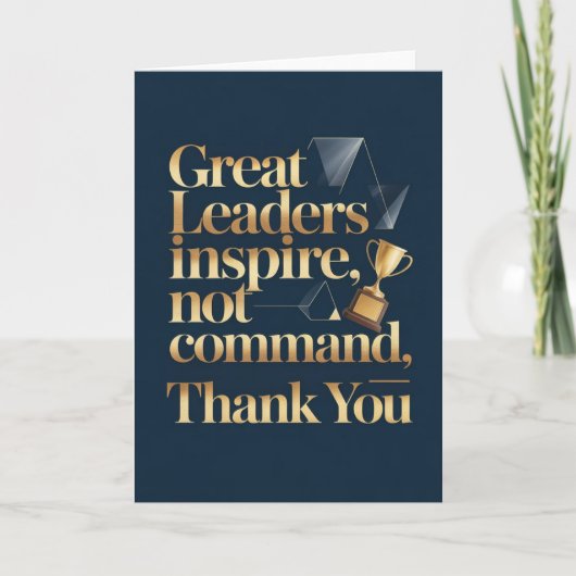 Boss or Mentor Thank You Card Karte (Vorderseite)