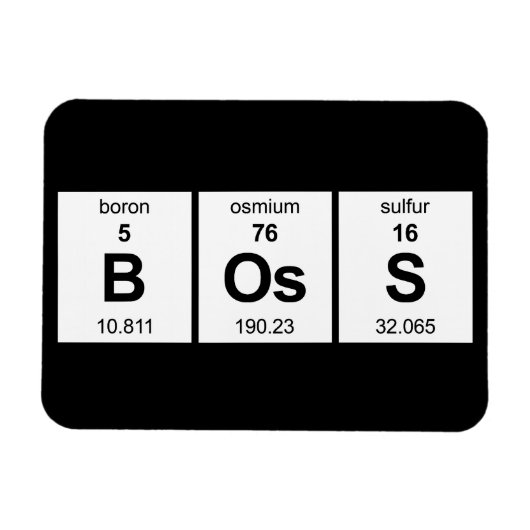 BOsS Periodische Tabelle Magnet (Horizontal)