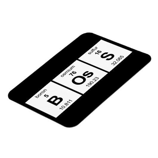 BOsS Periodische Tabelle Magnet (Linke Seite)