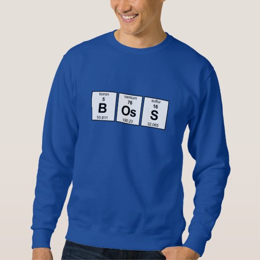 BOsS Periodische Tabelle Sweatshirt (Vorderseite)