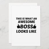 BOSS PHANTASTISCH DANKESKARTE (Vorne/Hinten)