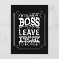 Boss Postcard Ein wirklich großartiges Zitat