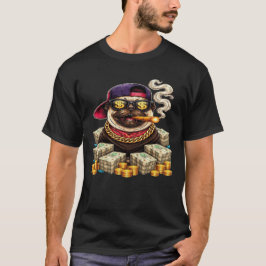 Boss Pug – Bling Pug mit Bargeld und Zigarre" T-Shirt