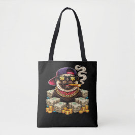Boss Pug – Bling Pug mit Bargeld und Zigarre" Tasche