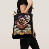 Boss Pug – Bling Pug mit Bargeld und Zigarre" Tasche (Von Nahem)