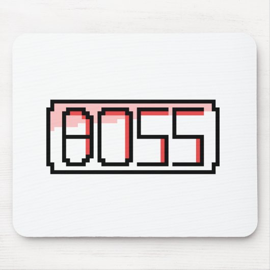 "BOSS" Retro font Mousepad (Vorne)