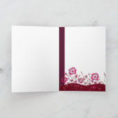 Boss rosa Blumengebirgskarte Karte (Innenseite)