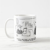 Boss sagt, ein Bericht sei auf dem Papier von Nizz Kaffeetasse (Links)