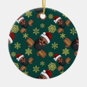 Boss Santa Claus Keramik Ornament (Vorne)