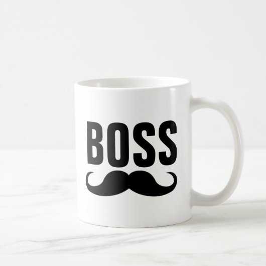BOSS-Schnurrbartkaffee Kaffeetasse (Rechts)
