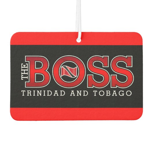 BOSS (Trinidad und Tobago) Autolufterfrischer (Vorderseite)