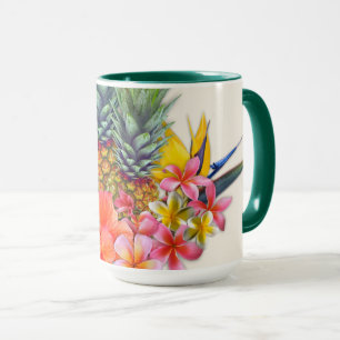 Boss Tropischer Hibiskus Ananas Geschenk Tasse