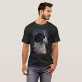 Boss Tuxedo Cat für Mama Vater T-Shirt (Vorne ganz)