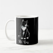 Boss Tuxedo Cat Lover Kitten Tuxedo Cat Eigentümer Kaffeetasse (Links)