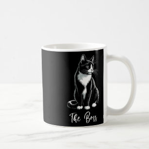 Boss Tuxedo Cat Lover Kitten Tuxedo Cat Eigentümer Kaffeetasse