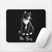 Boss Tuxedo Cat Lover Kitten Tuxedo Cat Eigentümer Mousepad (Mit Mouse)