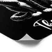 Boss Tuxedo Cat Lover Kitten Tuxedo Cat Eigentümer Poster (Ecke)