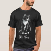 Boss Tuxedo Cat Lover Kitten Tuxedo Cat Eigentümer T-Shirt (Vorderseite)