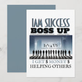 BOSS-UP-T - Shirt Einladung (Vorne/Hinten)