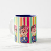 Boss Vater: Geschäftsmann's Daily Grind Zweifarbige Tasse (Vorderseite Links)