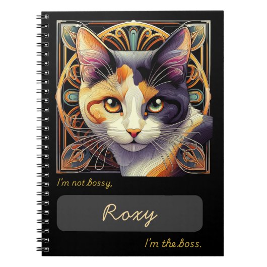 Boss Vibes Roxy Notebook Notizblock (Vorderseite)
