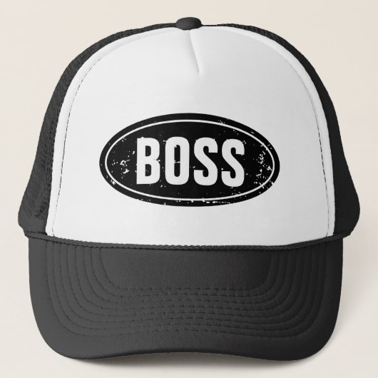 BOSS Vintager LKW-Hut Truckerkappe (Vorderseite)