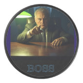 Boss w text hockey puck (Vorderseite)
