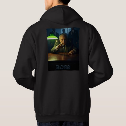 Boss w text men schwarz gekleidetes Sweatshirt zur (Rückseite)