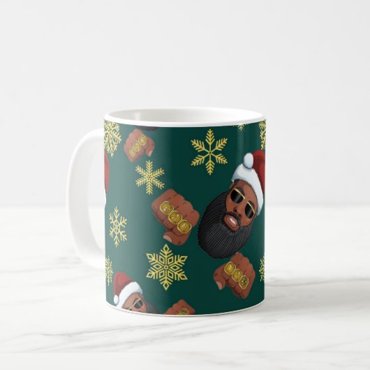 Boss Weihnachtsmann Kaffeetasse (Vorderseite Links)