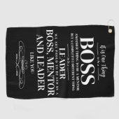 Boss-Wertkarte Golfhandtuch (Horizontal)