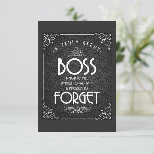 Boss-Wertkarte Karte (Stehend Vorderseite)