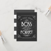 Boss-Wertkarte Karte (Vorderseite/Rückseite Beispiel)