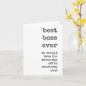 Boss Wertschätzung, Beste Boss je Karte (Gelbe Blume)