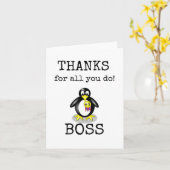 Boss Wertschätzung, Danke Boss Card Karte (Gelbe Blume)