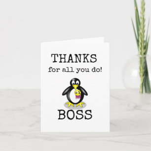 Boss Wertschätzung, Danke Boss Card Karte