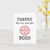 Boss Wertschätzung, Danke Boss Card Karte (Gelbe Blume)