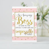 Boss-Wertungswoche Karte (Stehend Vorderseite)