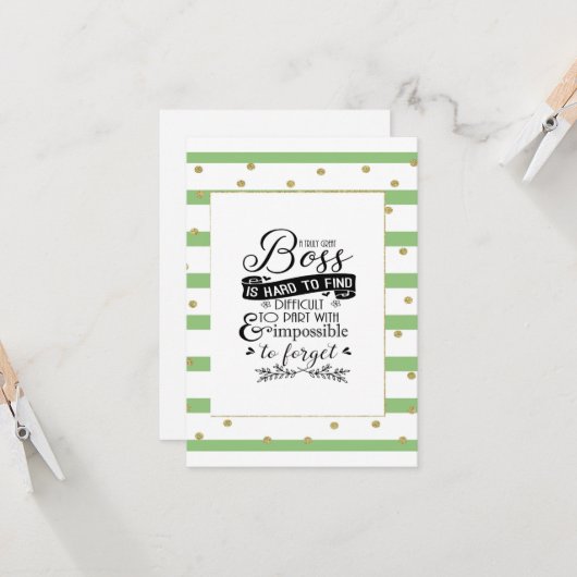 Boss-Wertungswoche Karte (Vorderseite/Rückseite Beispiel)